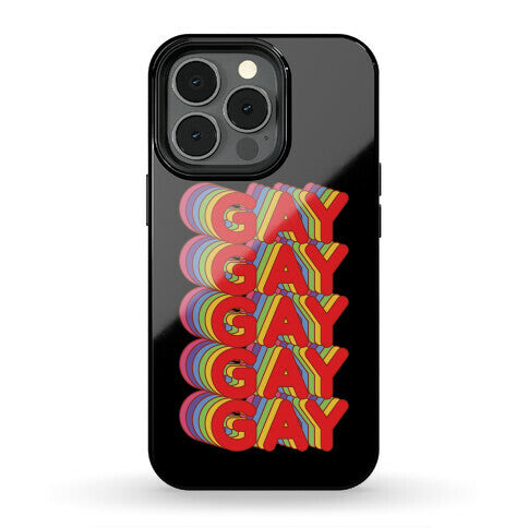 Gay Retro Rainbow Phone Case